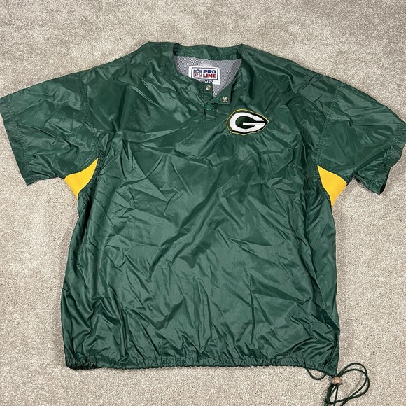 Vintage‎ NFL ProLine Starter Green Bay Packers Windbreaker Pullover EXTRA LARGE - Picture 1 of 3